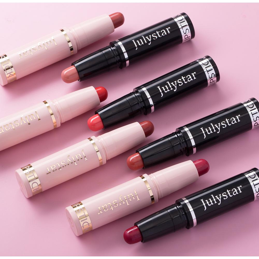 2pcs Fruit Flavor Moisturizing Beauty Makeup Water Lipstick Matte Mist Face Velvet Lip Glaze Sexy Gorgeous Candy Color Lip Makeup