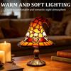 Stained Glass Magic LED Witch Hat Lamp Yellow USB Plug Resin Night Light Small Ornament