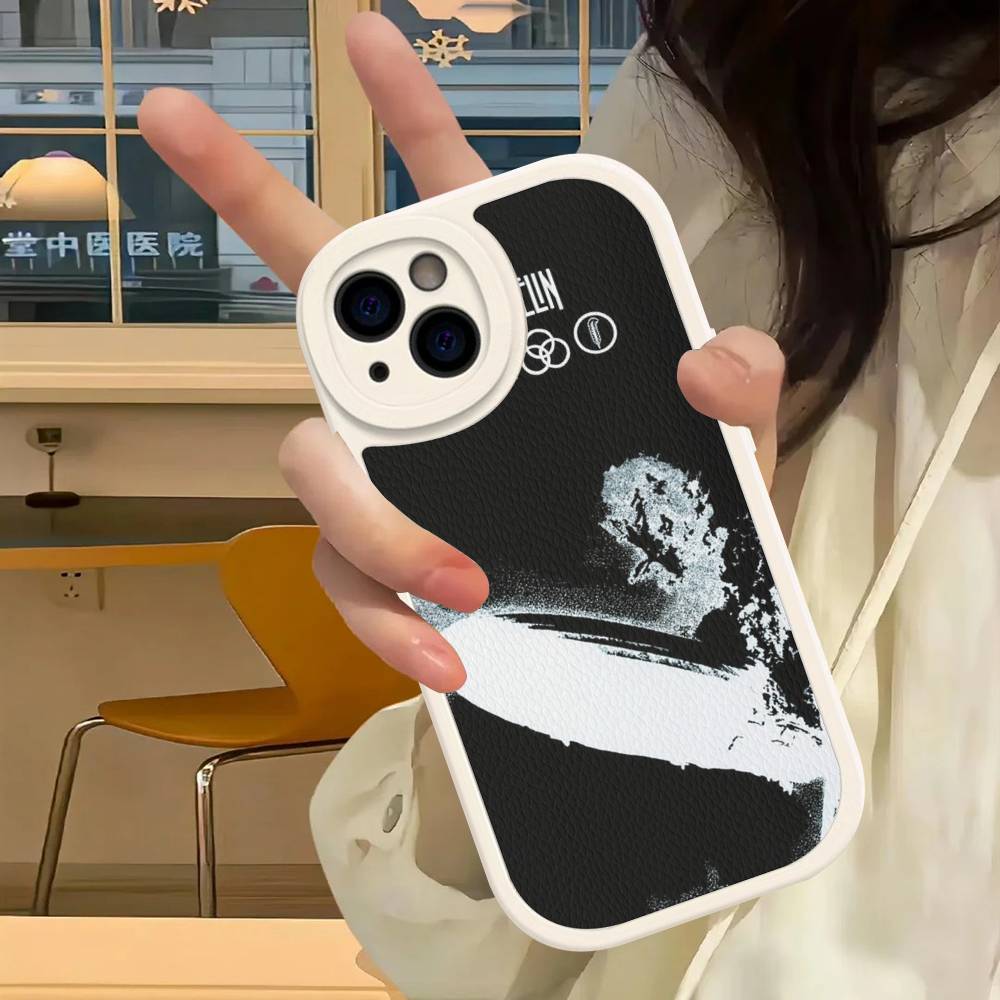Rock Band L-Led Zeppelin For IPhone 16 15 14 16E 13 12 11 Pro Max Plus Phone Leather Case