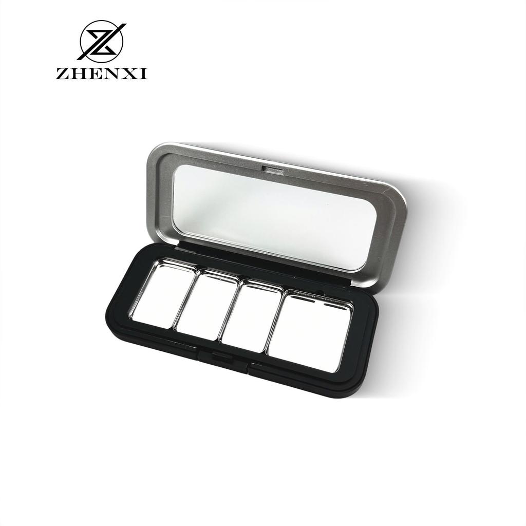 Sofort verfügbar MUF Magnetische Make-up Aufbewahrungsbox: Größe M, Austauschbarer Lidschatten-Highlighter, Tragbar & Leer mit Saugernadel-Box.