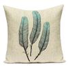 Country Style Cushions Cover Bird Feather Throw Pillow Case Home Decorative Sofa Bed Car Polyester Pillow Cover
