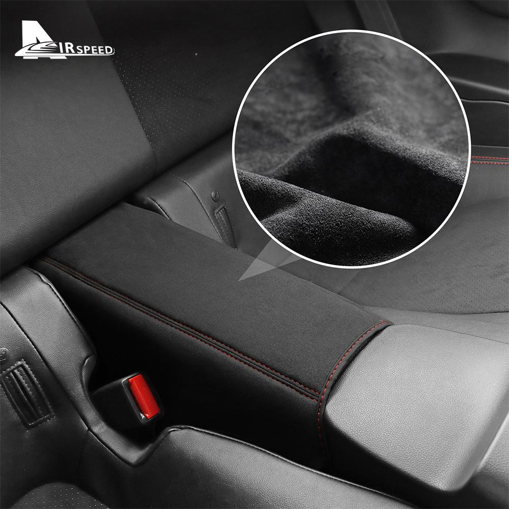 Für Subaru BRZ Toyota GR86 2021 2022 2023 2024 Wildleder Armlehnenbox RHD LHD Leder Armlehnen-Konsolen-Behälter-Pad Innenraumverkleidung