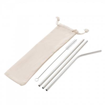 Reusable Stainless Steel Straw Set (Pack of 3)