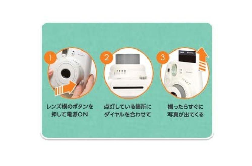 Fujifilm Instax Mini 8 Plus Instant Camera with Lens and Genuine Shoulder Strap Vanilla MINI 8PLUS Close-up - (INS VANILLA)