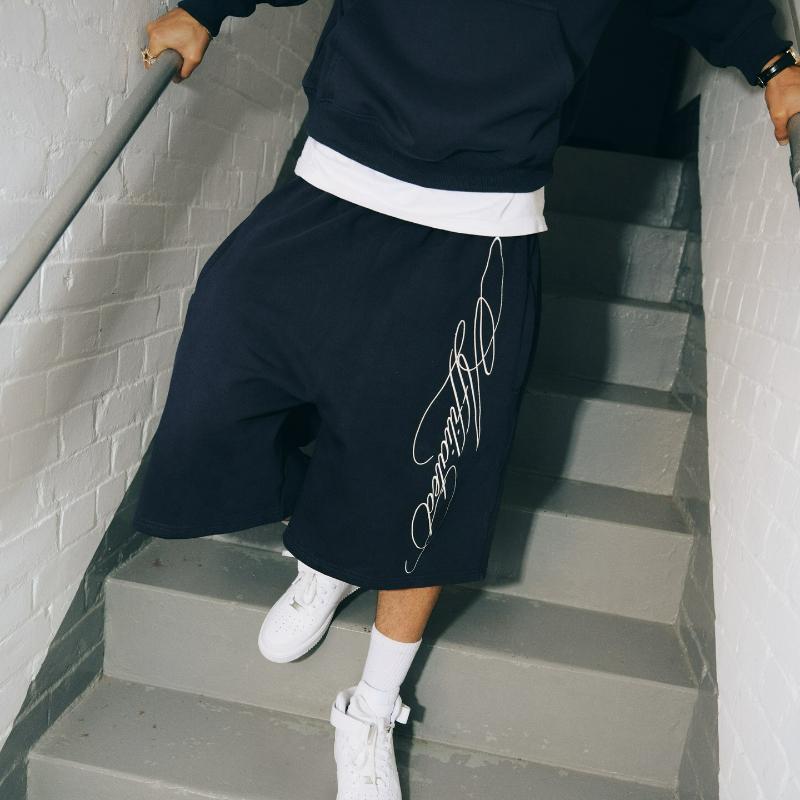 Y2k Retro Jogging Shorts Signature Embroidery Men Women New Sweatpants Harajuku Hip Hop Streetwear Unisex Baggy Casual Pants