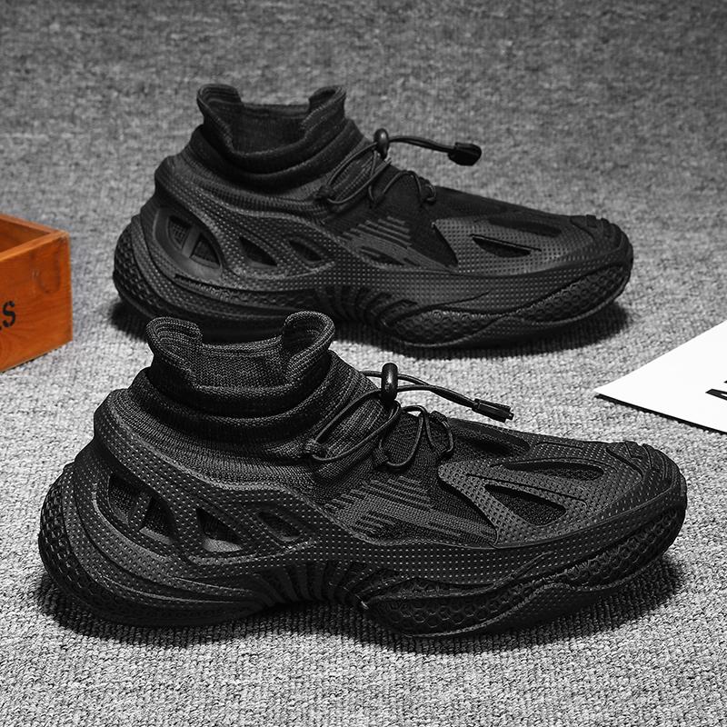 

Новая мужская повседневная спортивная обувь Новая Удобная Дышащая Сетчатая подкладка Летний сезон Мужская обувь Универсальная Модная обувь для скейтборда 44 чёрный
