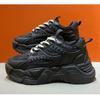 Dad Shoes Damen Frühling und Herbst Neu Studentenversion Plateau-Sneakers Mesh Atmungsaktiv Vielseitig Höhenerhöhend Lässige Sneakers Damen