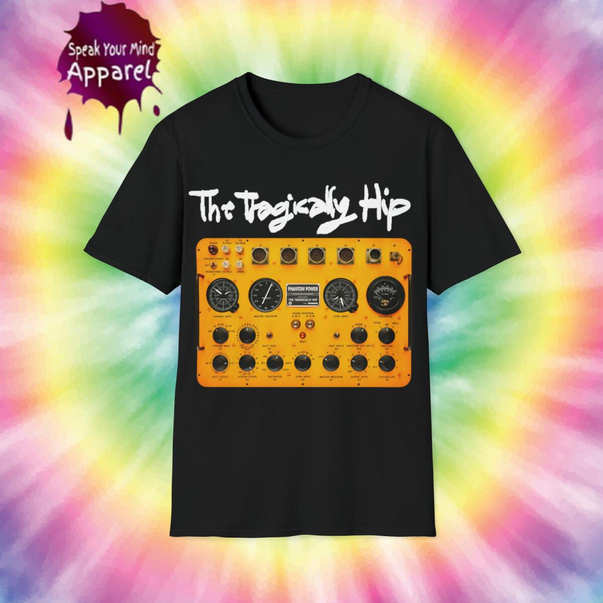 Unisex Cotton 100% Cotton T-shirt Mens Tees Top. The Tragically Hip. Phantom Power 2XL