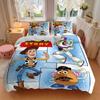 3pcs Toy Story Characters Quilt Cover Set - Soft and Cozy Bedroom, Guest Room and Dorm Decorative Bedding 3-Piece Set 1 Quilt Cover + 2 Pillow Sh