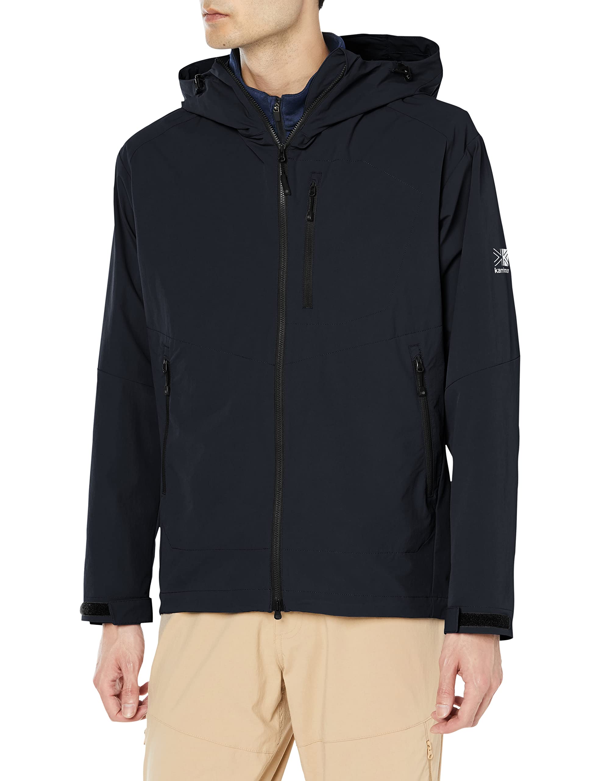 

arete LT легкая мягкая куртка-парка для треккинга, чёрный