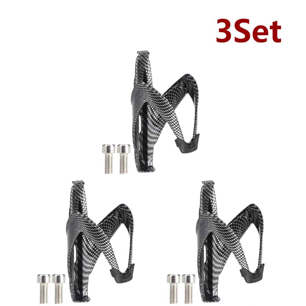 1-5Set Full Carbon Fiber Bicycle Ultralig Water Bottle Cage MTB Road Bike Bottle Holder for Portable Outdoor Cycling Equipment