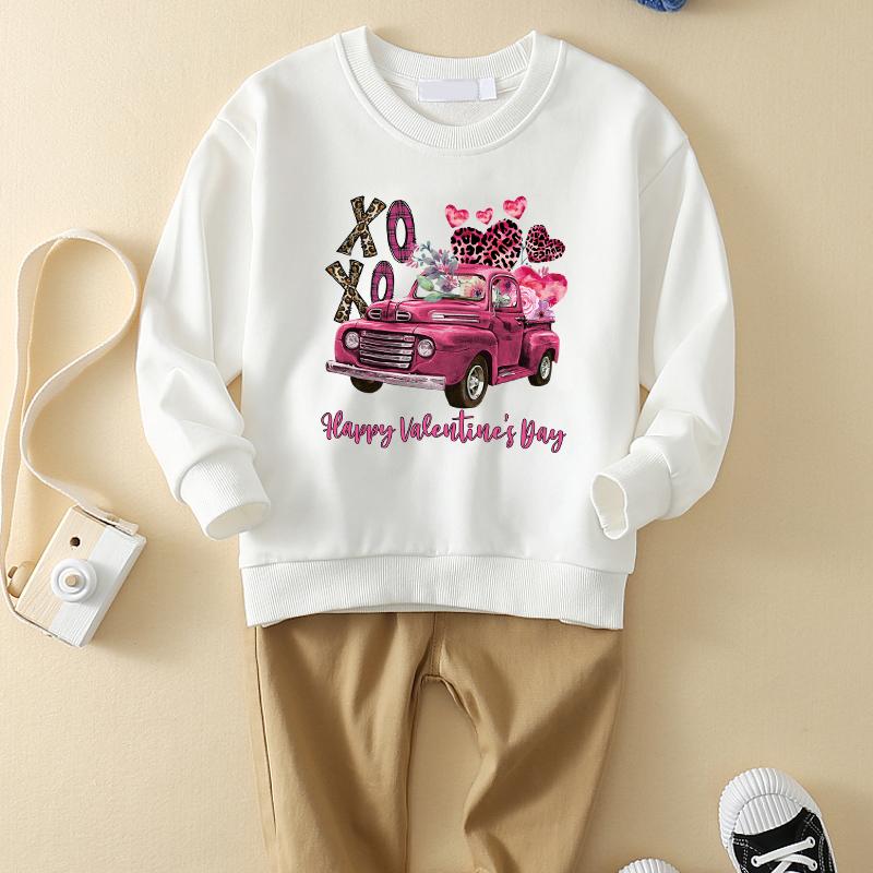 Valentine's Day Růžové samolepky na auto Heat Transfer Mikiny Topy A-Level omyvatelné oblečení Deco Nášivka