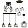 1/3 Heads Industrial Pendant Light Black Minimalist Hanging Lamp, Adjustable Ceiling Light for Kitchen Island Bedroom