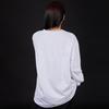 ASTRAL PROJECTION Hayes Lettering Oversized Long Sleeve T-Shirt_White