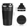 500ML Thermos Cafe Coffee Mug For Mercedes Benz W203 W204 W205 W210 W212 CLA CLK SLK GLK AMG Car Thermos Mug Travel Thermos Cup BS3