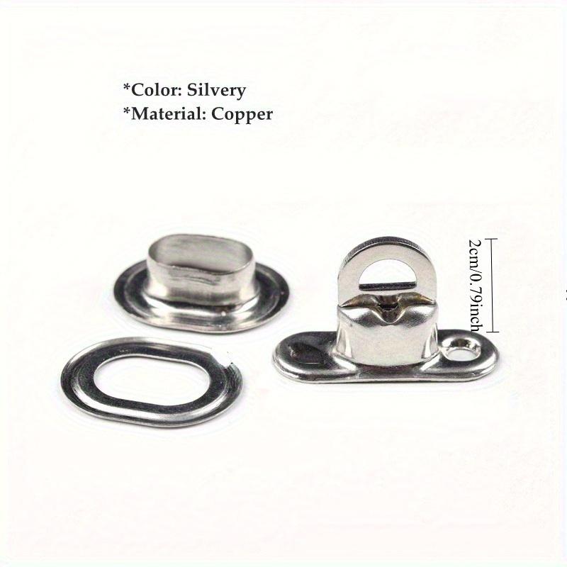 1 Set Cross Lock Bag Accessories Copper Oval Twist Buckle Brass Rotating Latch for Sun Shade Net Tarpaulin Garden Vertical Screen