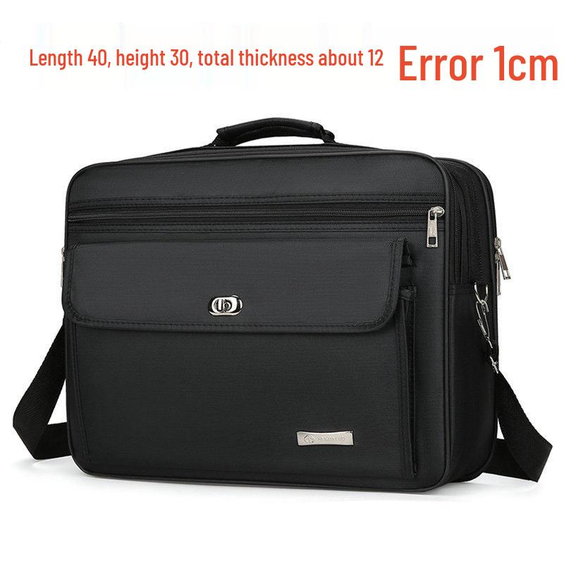 Men's 20" Oversized Waterproof Oxford Messenger Bag - Durable Business & Travel Briefcase