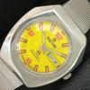 JAPAN VINTAGE RICOH R31 AUTOMATIC MENS YELLOW COLOR DIAL WATCH A706851-1