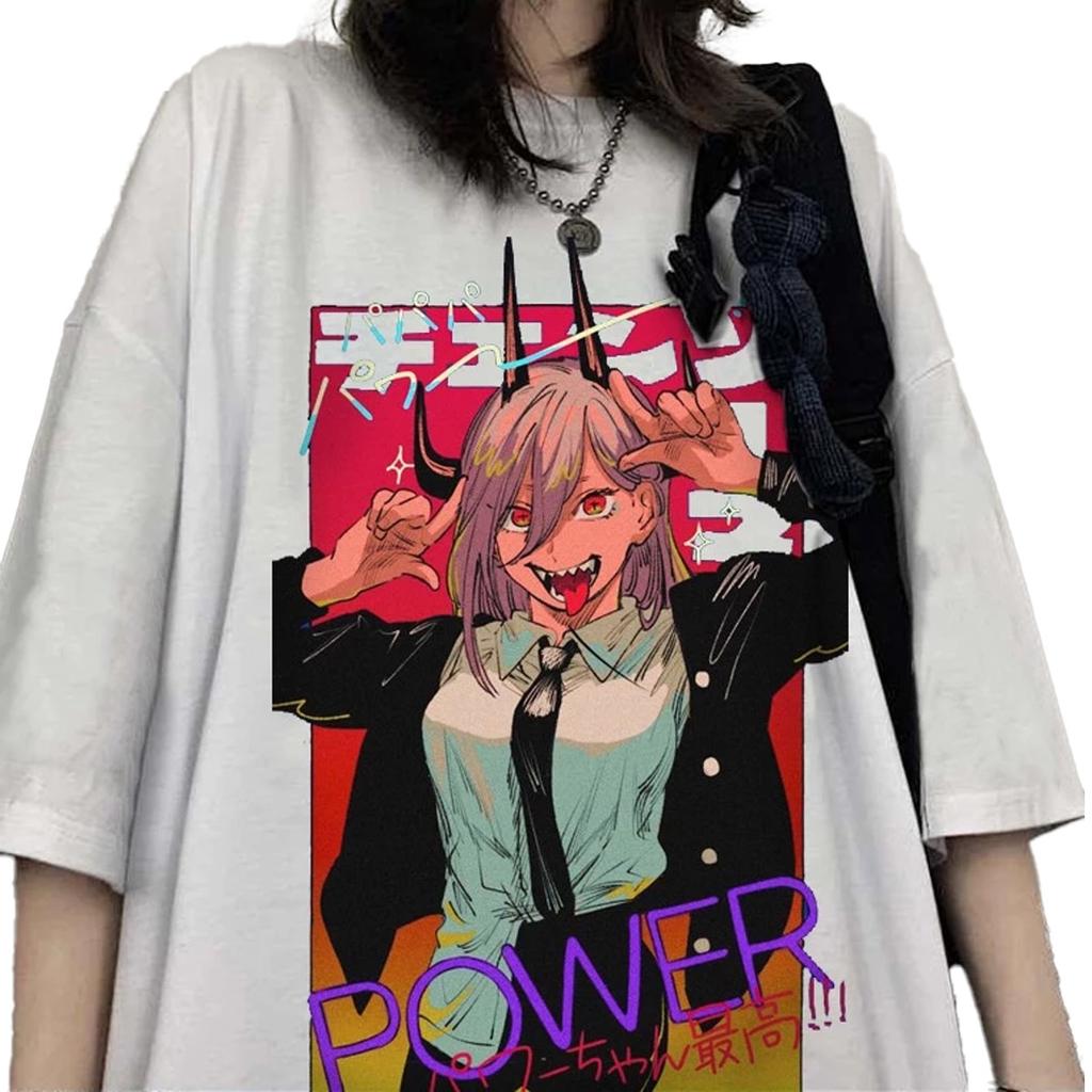 New Chainsaw Man Power T-Shirt Unisex, Waifu Anime Manga Shirt