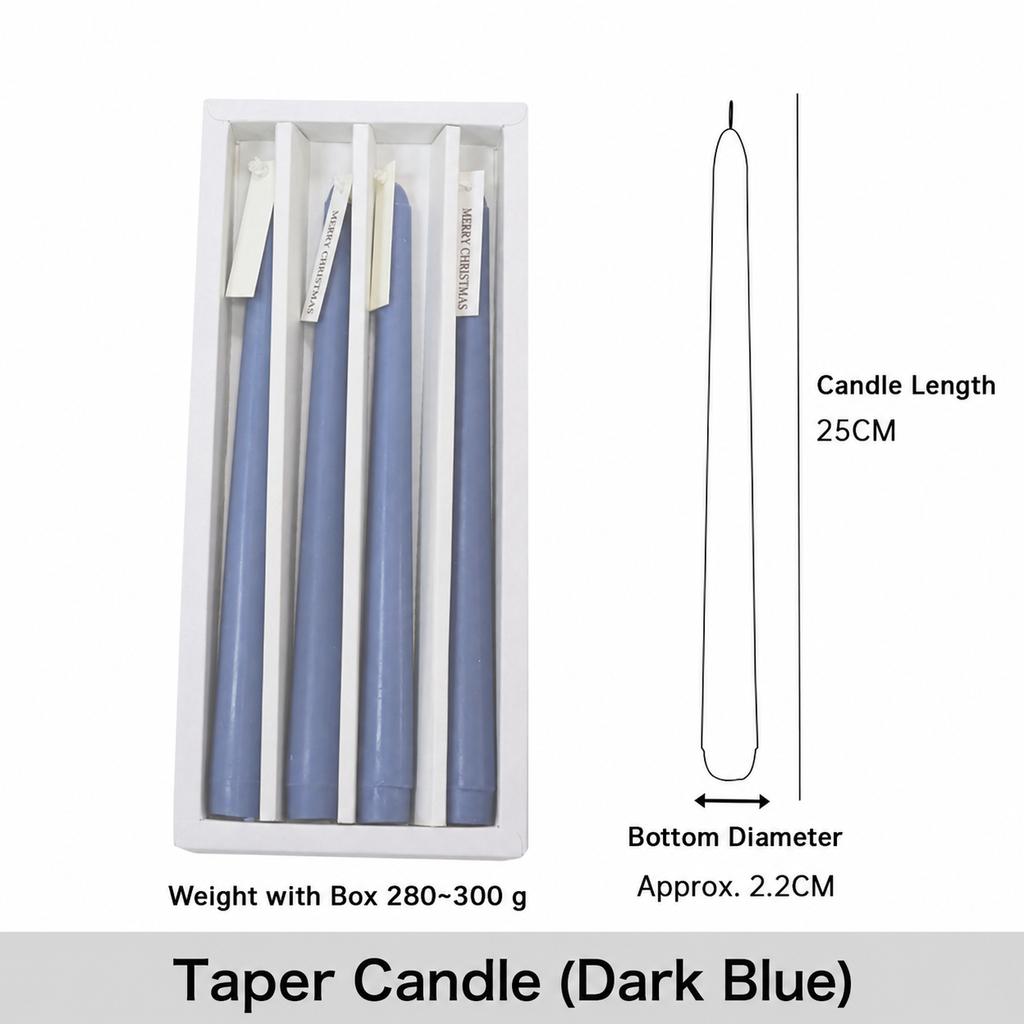 Decorative Candles Cylindrical Cylindrical Taper Candles Long Stem Candles Long Taper For Holiday Parties Home Table Decoration