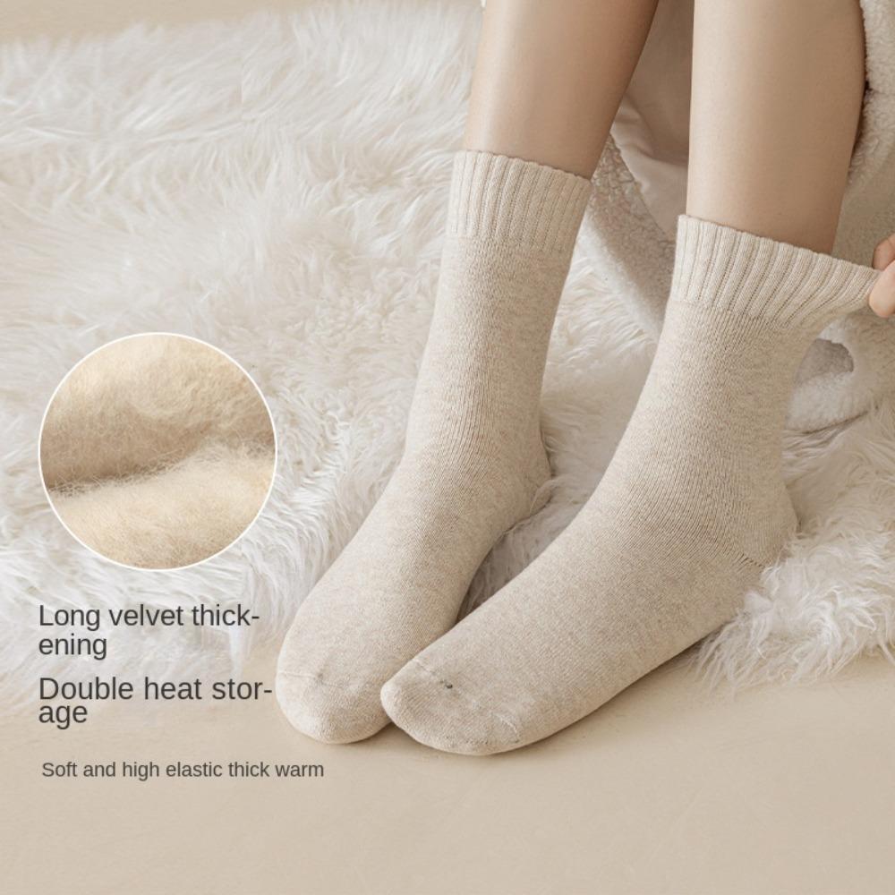 Warmer Cashmere Snow Socks Thicken Keep Warm Tool Winter Warmer Velvet Boots Floor Sock