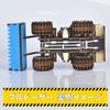 Set of 3 Wooden Puzzles: 4WD Vehicles - Bulldozer, Excavator, and Forklift (Set of 3 Construction Vehicles)