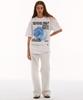 MATCHGLOBE Peaches Oversized Tee (White)