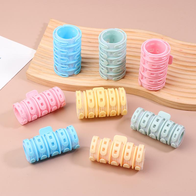 2Pcs Self-Adhesive Bangs Curlers Lazy Spiral Hair Bangs Roll Curler Plastic No Heat Air Diy Hair Curling Styling Tools