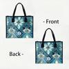 Elegant Geometric Pattern Tote Bag Fashion Daily Use Large Capacity Shoulder Handbag