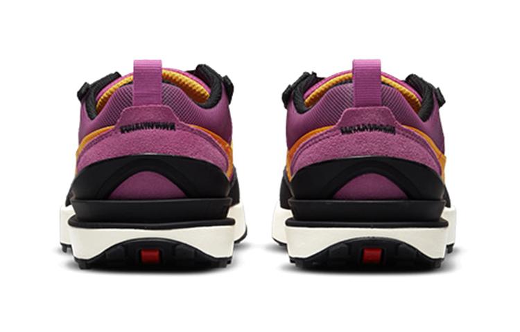 Nike Waffle One 'Active Fuchsia' Cushioning Breathable Low Top Casual Shoes Black Purple Gold Kids' DC0480-600