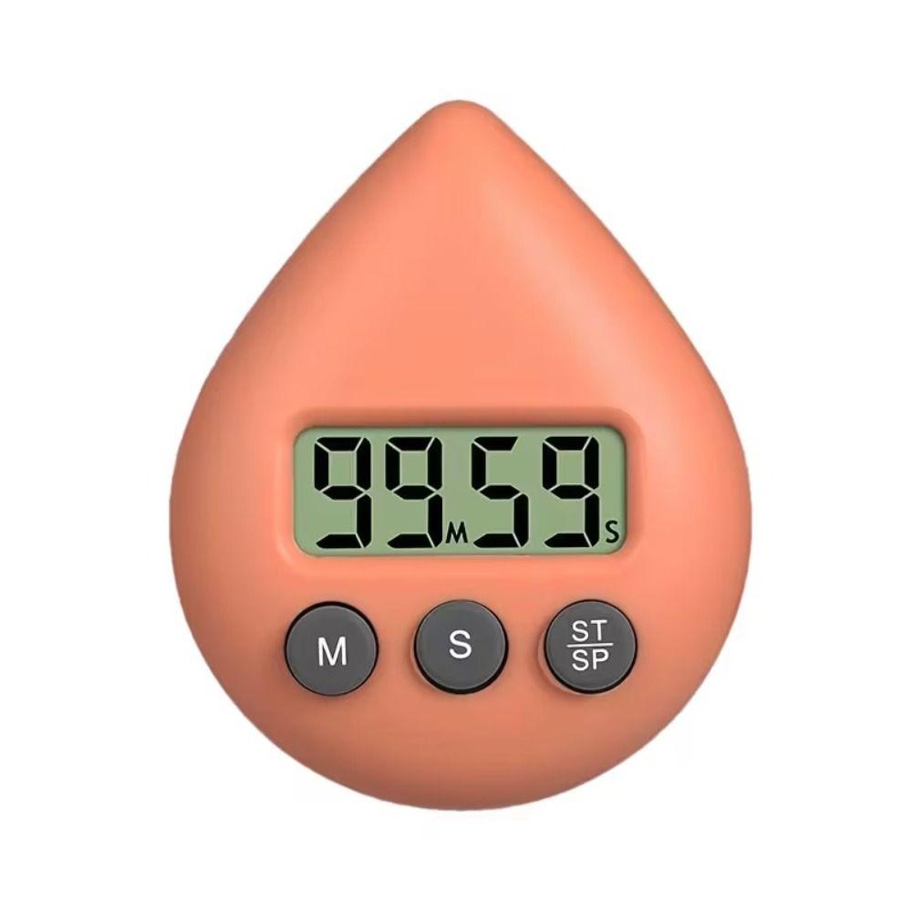 Water Drop Shape Countdown Timer Hanging Hole Precise Timer Digital Shower Timer Classroom