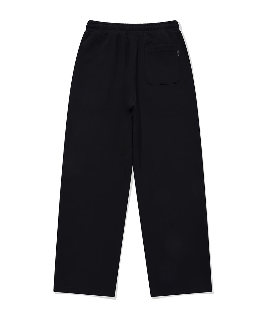 WACKY WILLY Signature Sweat Semi-Wide Pants Black