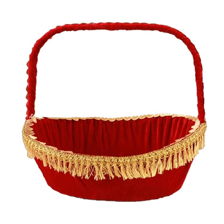 Blütenblatt-Wurfkorb Leicht zu tragen Handkorb für Blumenmädchen für Kirchenhochzeiten und Gartenveranstaltungen Zeremonie Dekorationen