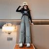 Girls' Wide Leg Pants for Spring and Autumn Wear Straight Leg Jeans Korean Children's Casual Autumn Pants