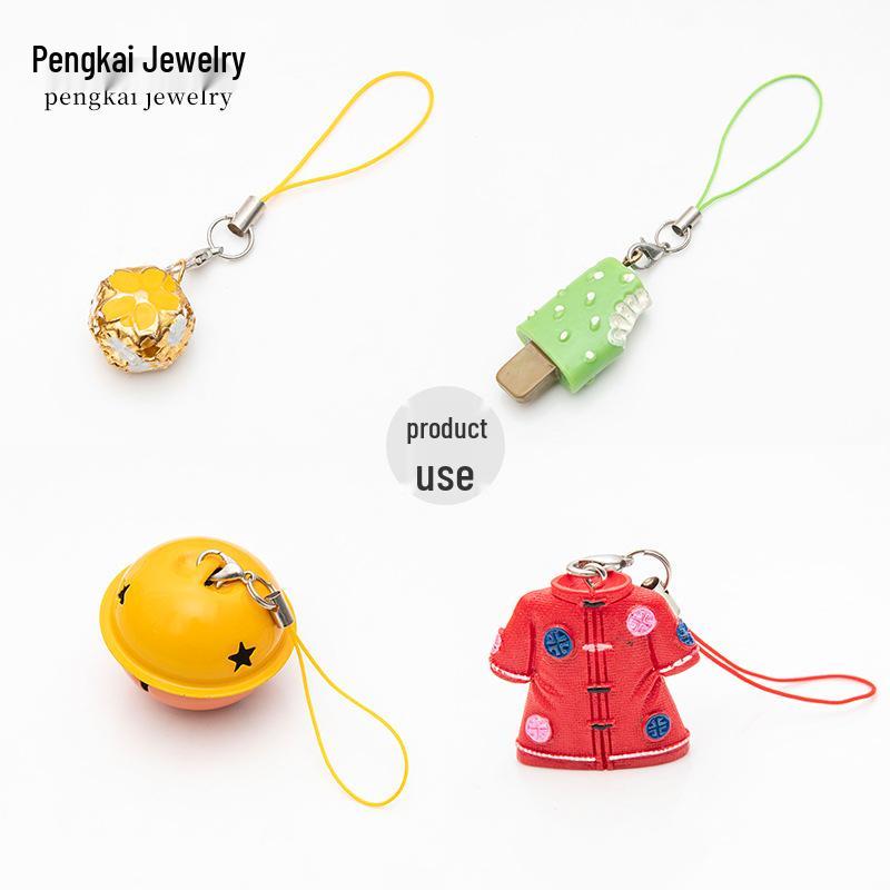 DIY šperky doplňky: 303 Karabina s dvojitým kroužkem šňůrka na mobilní telefon