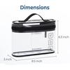 PVC New Clear Toiletry Bag Large Capacity Cosmetic Organizer Thickened Waterproof Travel Storage Bag