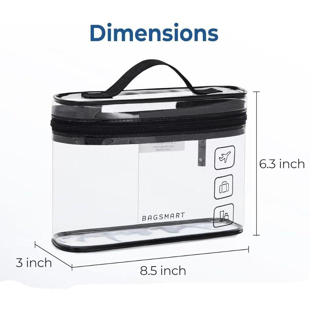 PVC New Clear Toiletry Bag Large Capacity Cosmetic Organizer Thickened Waterproof Travel Storage Bag