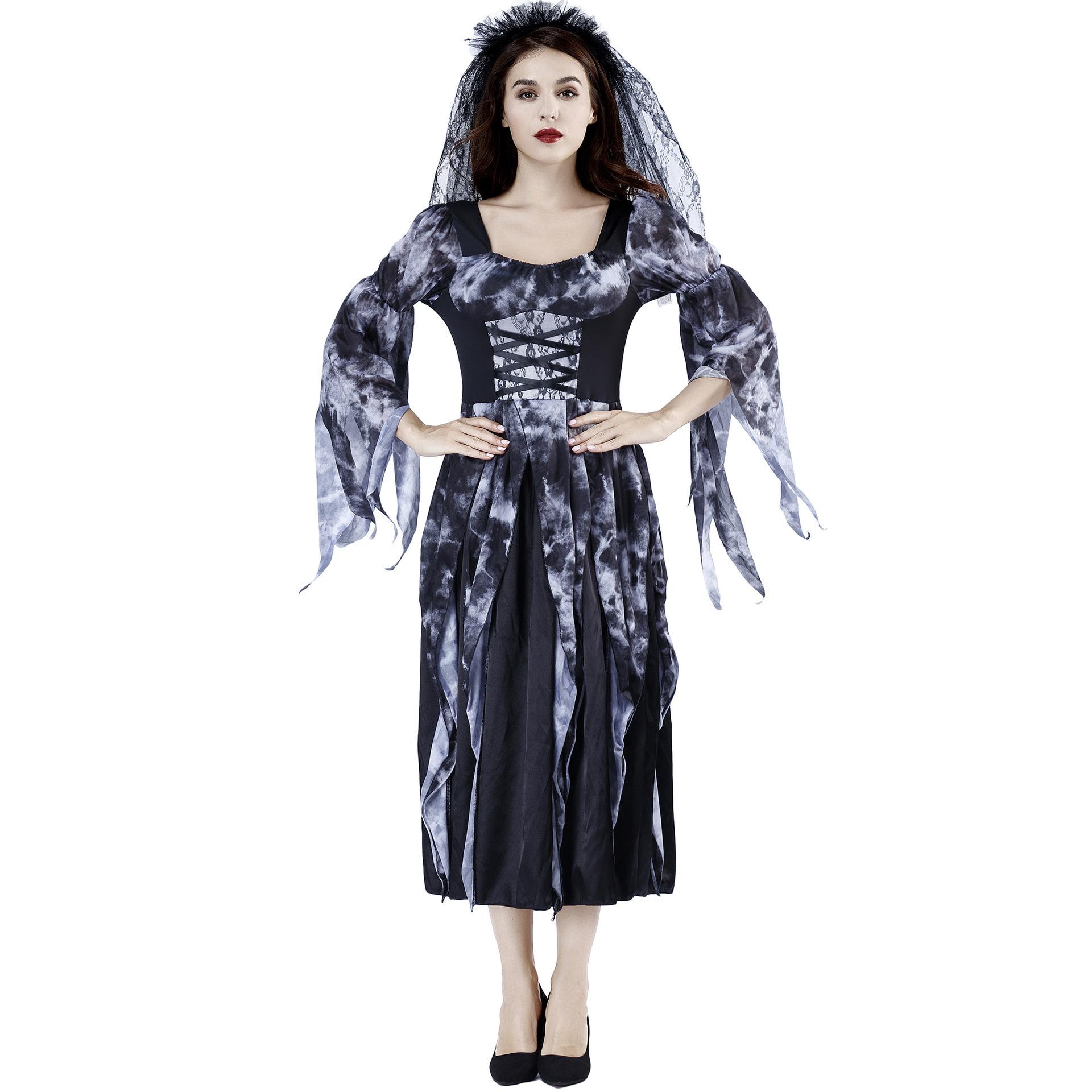 

Хэллоуин Дьявол Злой Ворон Тюль Призрак Невесты Оргия Пасхальная Вечеринка Изготовление Костюма XL