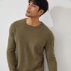 Men's 100% Cashmere Crew Neck Sweater - British Style Slim Fit for Autumn/Winter
