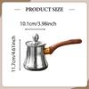 Coffee Pot Butter Melter Comfortable Grip Kitchen Essential for Gas Stoves with Handle Chocolate