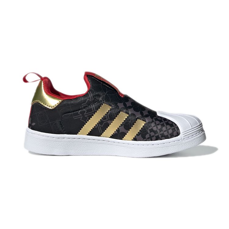 adidas Superstar 360 C Chinese New Year Kids Sneakers Black Core-Black Gold-Metallic GX6339