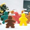 Large Christmas Doll Silicone Candle Mold 3d Gingerbread Man Handmade Gypsum Soap Resin Crafts Molds Home Decoration Gift