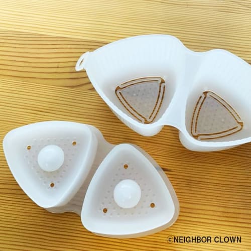 NEIGHBOR CLOWN Easy Onigiri Maker and Onigiri Mold [Quick Cooking/Make Onigiri Simultaneously by Simply Inserting into the Mold] Bento Box Cookware wi