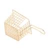 Silver Rose Gold Gold French Fry Holder Iron Frying Strainer Fryer Basket  Restaurant Home Kitchen