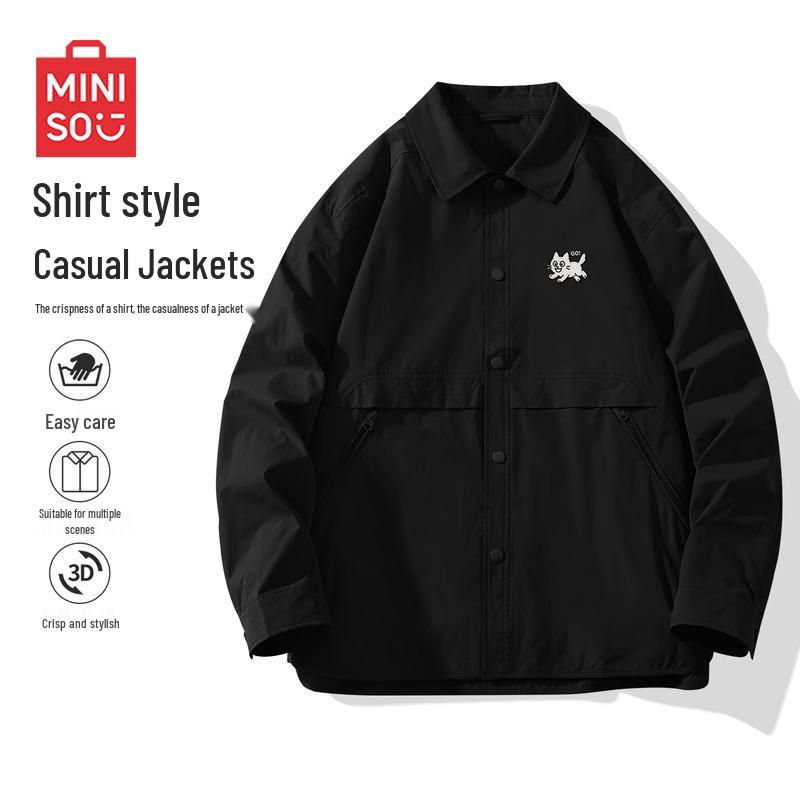 

MINISO Men s Fashion Casual Work Jacket 2XL