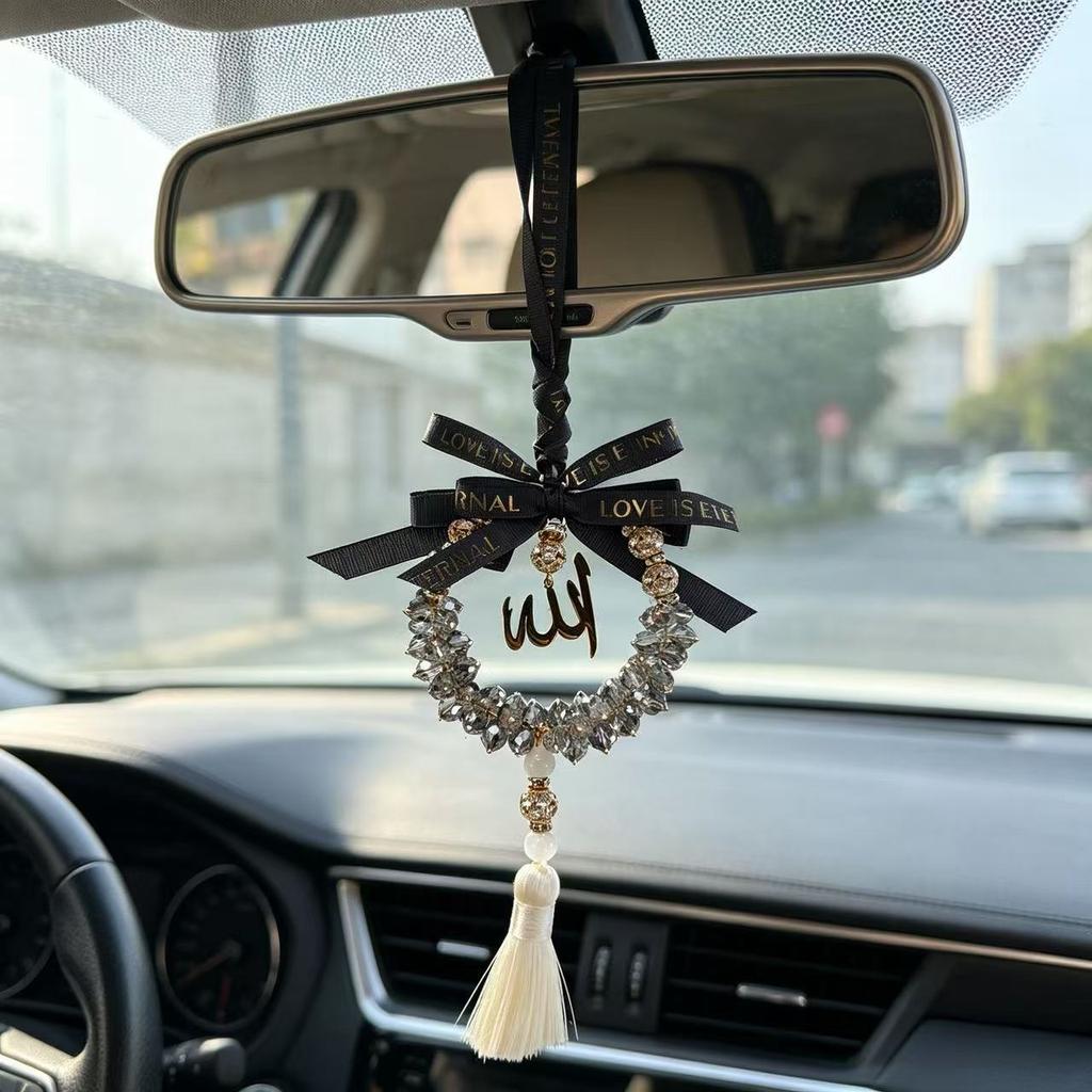 Heißer Verkauf Naher Osten Auto Rückspiegel Hängeornament Arabisches Auto Auto Anhänger Ramadan Dekoration Kristall Auto Hängend