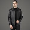 High-end Genuine Leather Jacket for Men  New Leather Jacket  Sheepskin Business Lapel  Middle-aged Dad Outfit