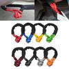 Heavy Duty Soft Shackle Synthetic Rope Tow Shackle Strap with Protective Sleeve for Offroad Jeep Truck SUV