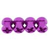 4pcs 12mm RC Hex Wheel Hub Metal Adapter for D90 AX10 CC01 SCX10 F350 Crawler (15mm Purple)