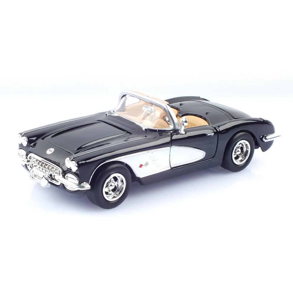 

MOTORMAX 1:24 Replica 1959 Chevrolet Corvette Diecast Car Model MTX732166BK